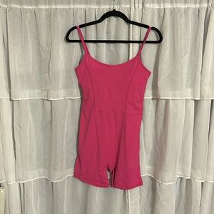 Pink Athletic Romper Size Large